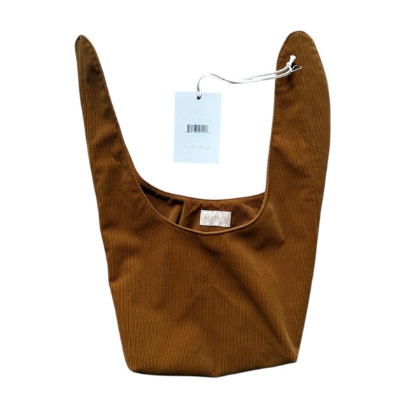 NWT Merit Beauty Signature Makeup Bag Corduroy Tie Top Pouch Minimalist Purse - Picture 3 of 8